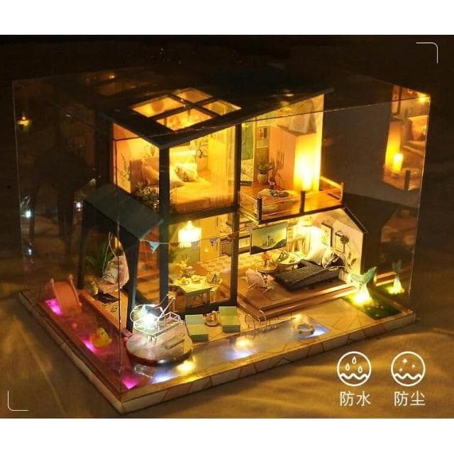 大旺小舖:台北現貨DIY小屋人魚傳說 袖珍屋娃娃屋材料包 生日結婚母親節情人節聖誕交換禮物 實體店面