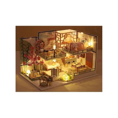 大旺小舖:DIY小屋 雅琴閣袖珍屋娃娃屋材料包 生日結婚母親節情人節聖誕交換禮物 實體店面