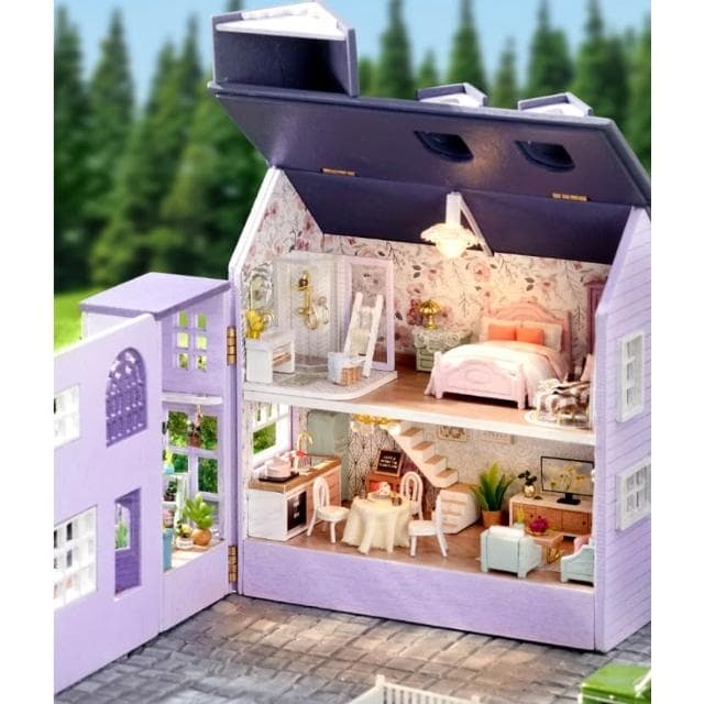 大旺小舖:DIY小屋幸福莊園 袖珍屋娃娃屋材料包 生日結婚母親節情人節聖誕交換禮物 實體店面