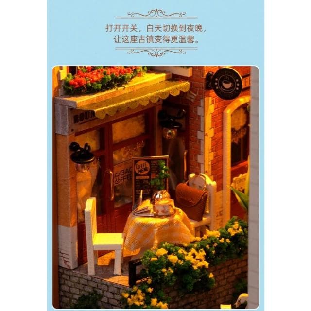 大旺小舖:台北現貨書立DIY小屋古城假日 袖珍屋娃娃屋材料包 生日結婚母親節情人節聖誕交換禮物 實體店面