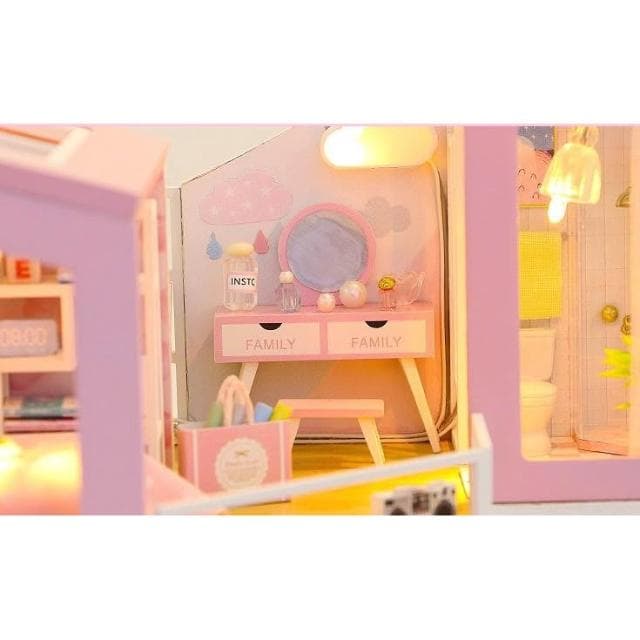 大旺小舖:DIY小屋 初戀 袖珍屋娃娃屋材料包 生日結婚母親節情人節聖誕交換禮物 實體店面