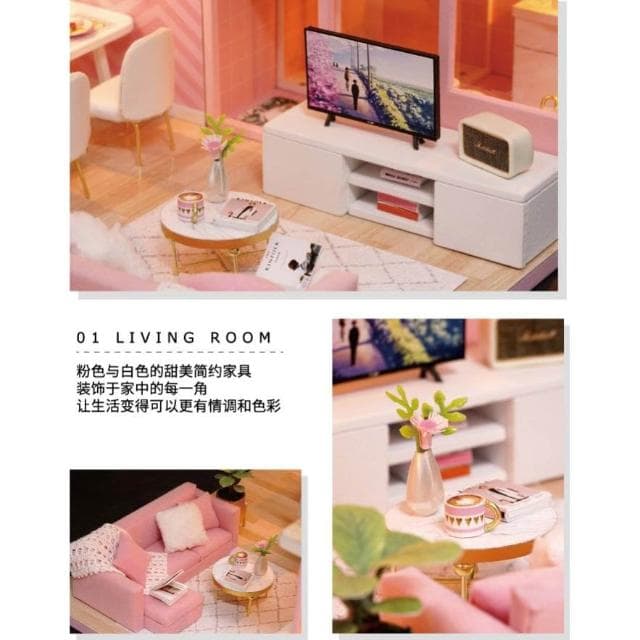 大旺小舖:DIY小屋 夢想天使 袖珍屋娃娃屋材料包 現貨在台北當天寄 賣場上百款小屋 生日結婚母親節情人節聖誕交換禮物