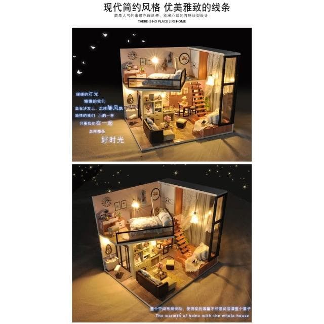 大旺小鋪:DIY小屋 悠閣薇夢 袖珍屋娃娃屋材料包 生日結婚母親節情人節聖誕交換禮物 實體店面