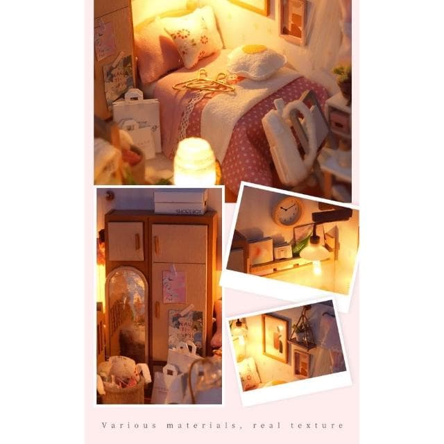 大旺小舖:DIY小屋伴我同行(女生款) 袖珍屋娃娃屋材料包 生日結婚母親節情人節聖誕交換禮物 實體店面