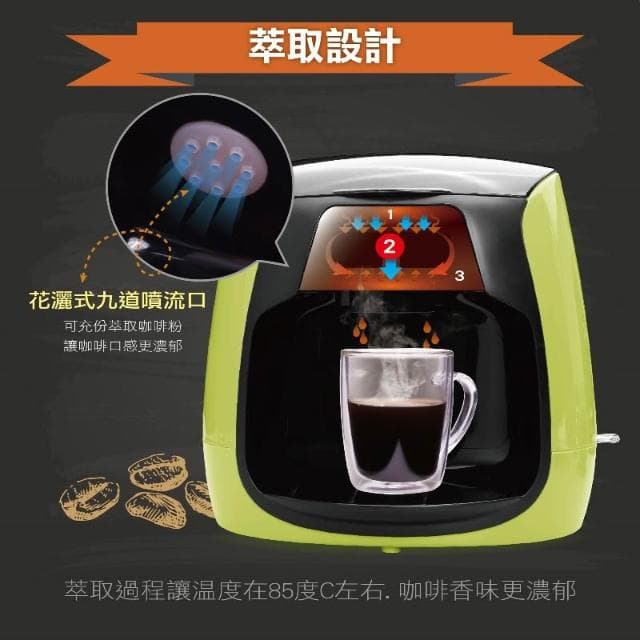 【WONDER 旺德】WONDER旺德 雙層玻璃杯雙人咖啡機 WH-L03D