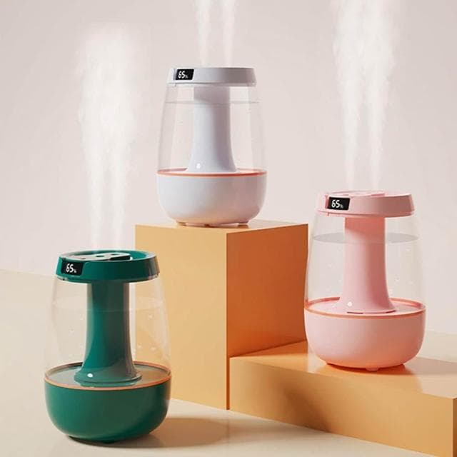 芯毅 雙噴加濕器 氛圍夜燈 斷電保護 數字屏顯加濕器 桌面大霧量 靜音加濕器 空氣凈化器 水氧機 usb