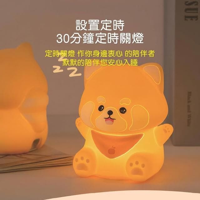 Cstar 創意小浣熊夜燈 LD78 聖誕禮物 小夜燈 交換禮物 可愛小夜燈