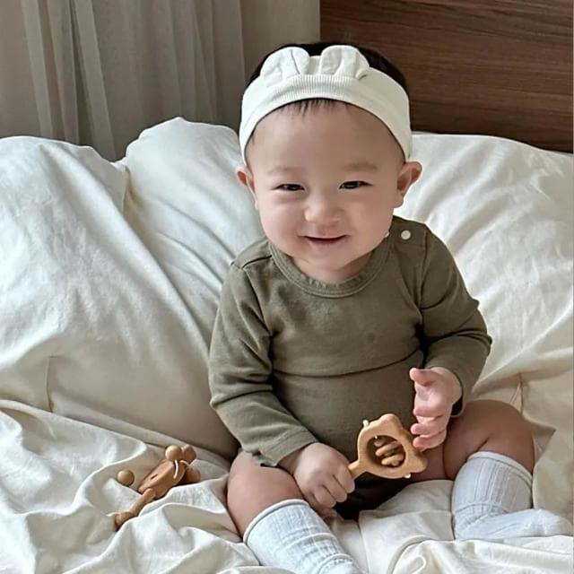 Sunday Hug 韓國  嬰幼兒包屁衣(長袖 /0-12M) 寶寶包屁衣