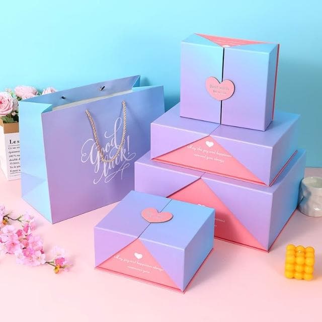 蝴蝶結禮物盒子 禮物盒 包裝盒 禮品盒 生日禮物 交換禮物 禮盒 情人節 包裝盒 慶生 送禮ZM-00487