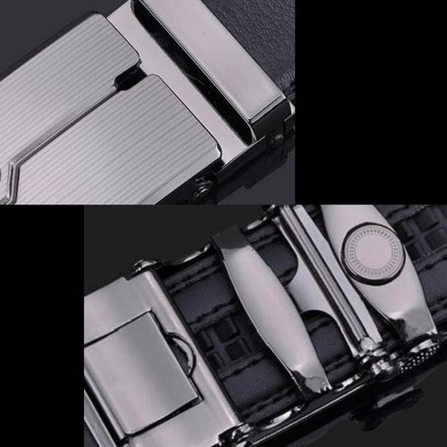 沂軒精品 時尚 個性 真皮皮帶 商務休閒皮帶 型男腰帶 牛皮 自動扣頭 禮物 情人節禮物 生日禮物