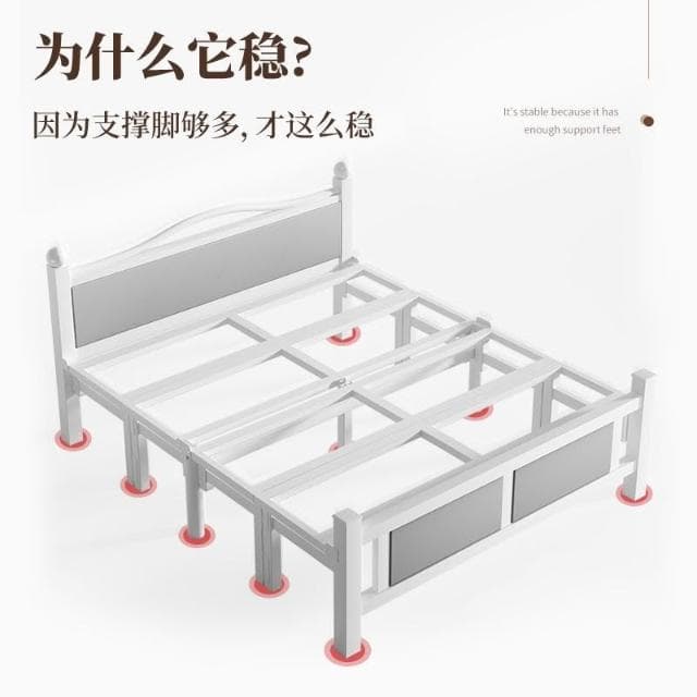 加固折疊床單人家用成人木板床簡易出租屋雙人硬板床靜音午睡小床