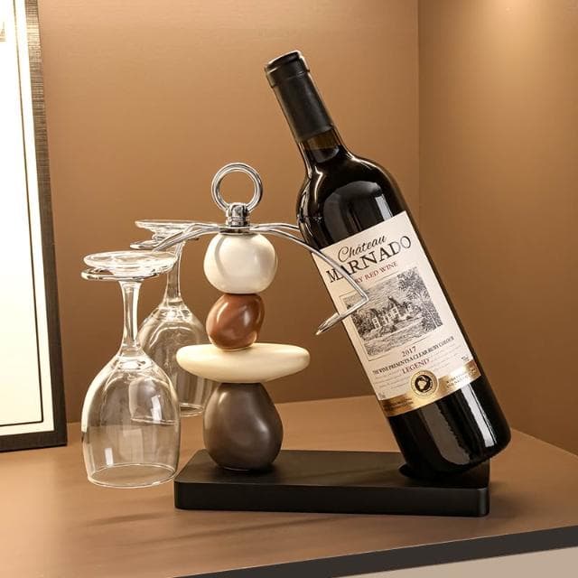 免運 時來運轉紅酒架/酒櫃擺件/家居客廳餐邊櫃杯架/電視櫃紅酒托/喬遷禮品