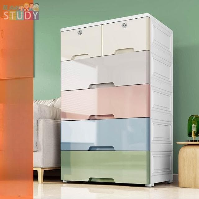免運費 家用塑膠收納櫃子 寶寶簡易衣櫃 嬰兒童整理五斗櫃收納箱 抽屜櫃 大容量收納櫃 收納盒 多層分類置物櫃 儲物架
