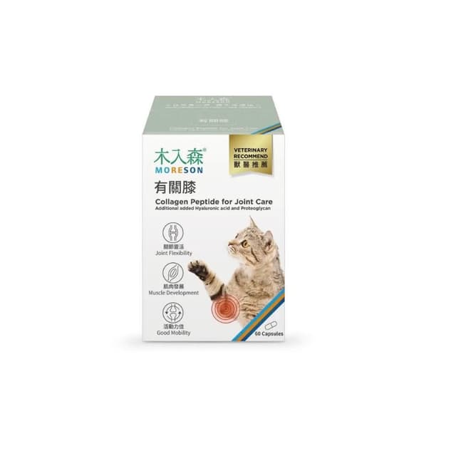 【MORESON 木入森】貓咪關節保健 30顆 60顆/盒 有關膝(骨骼保健 補充營養 貓咪保健品 貓咪保養品)