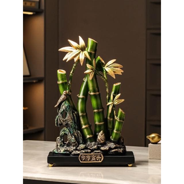 節節高升富貴竹子擺件新中式入戶玄關客廳旺宅辦公室裝飾喬遷禮物