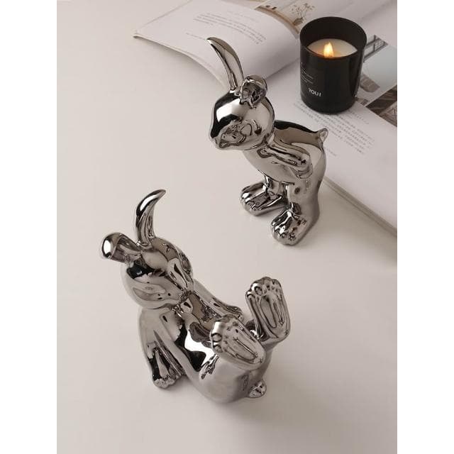 北歐創意兔子酒架酒櫃裝飾品擺件結婚禮物搬家喬遷新居禮品