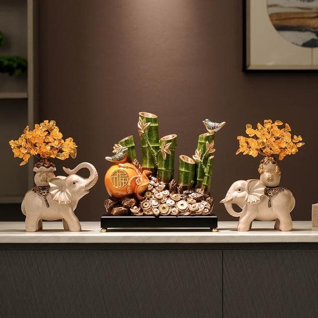 節節高升竹子擺件新中式客廳玄關裝飾品喬遷新居禮品開業禮物