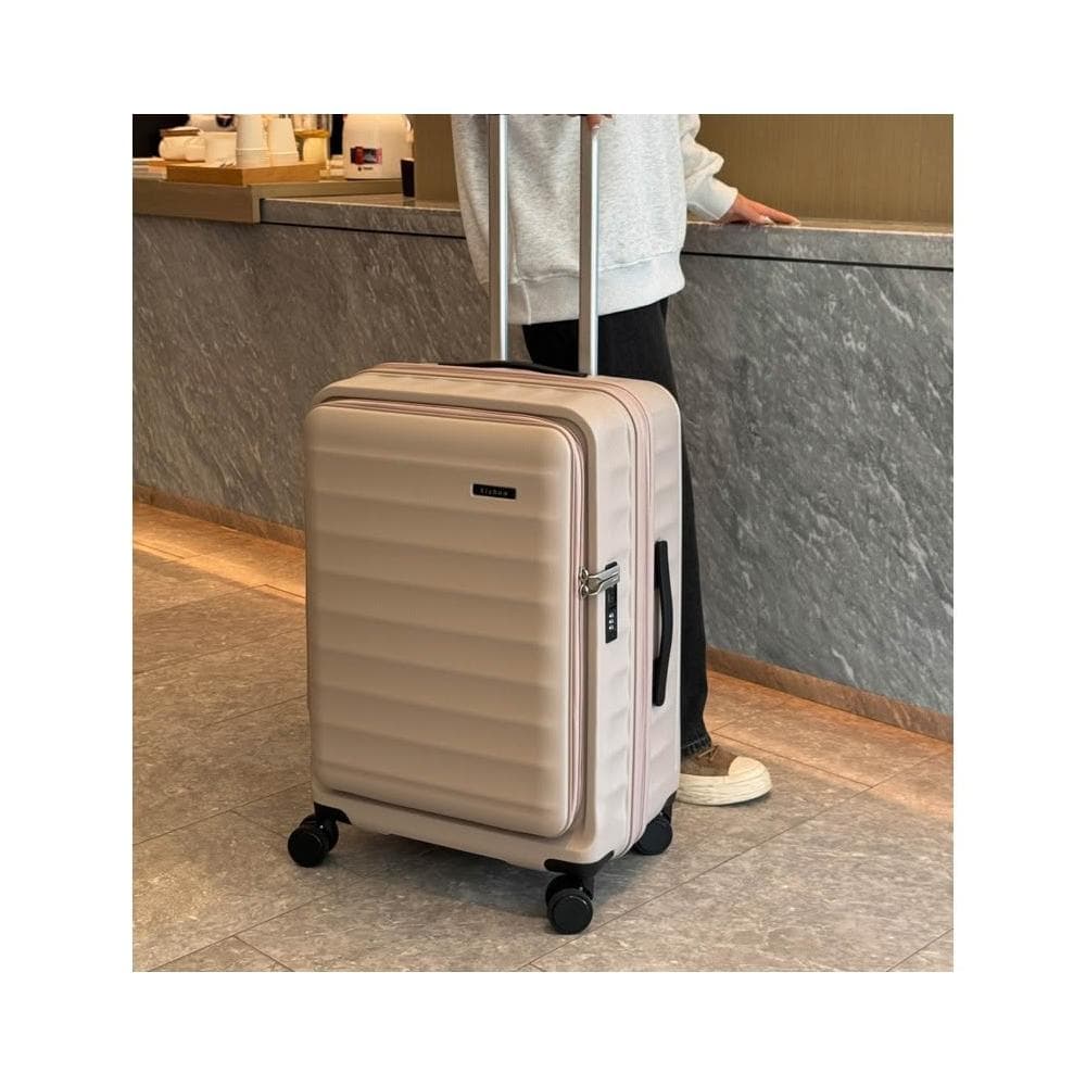 2025新款大容量密碼箱 男24寸旅行箱 行李箱 拉杆箱 女20寸側開蓋小型行李箱