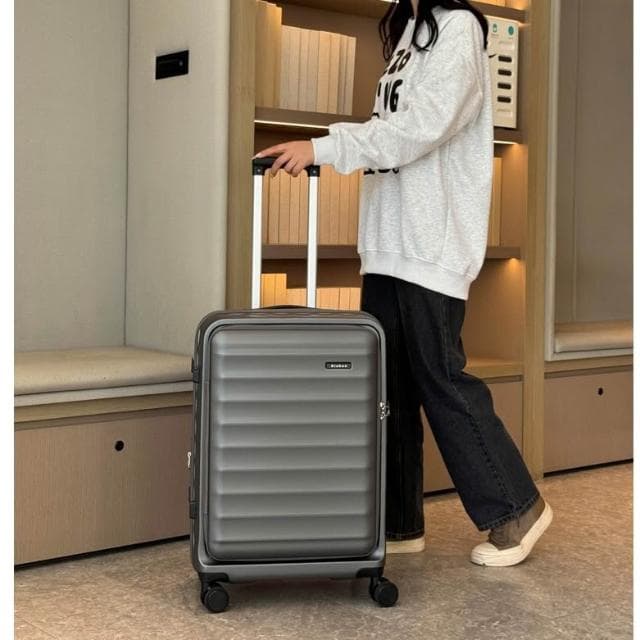 2025新款大容量密碼箱 男24寸旅行箱 行李箱 拉杆箱 女20寸側開蓋小型行李箱