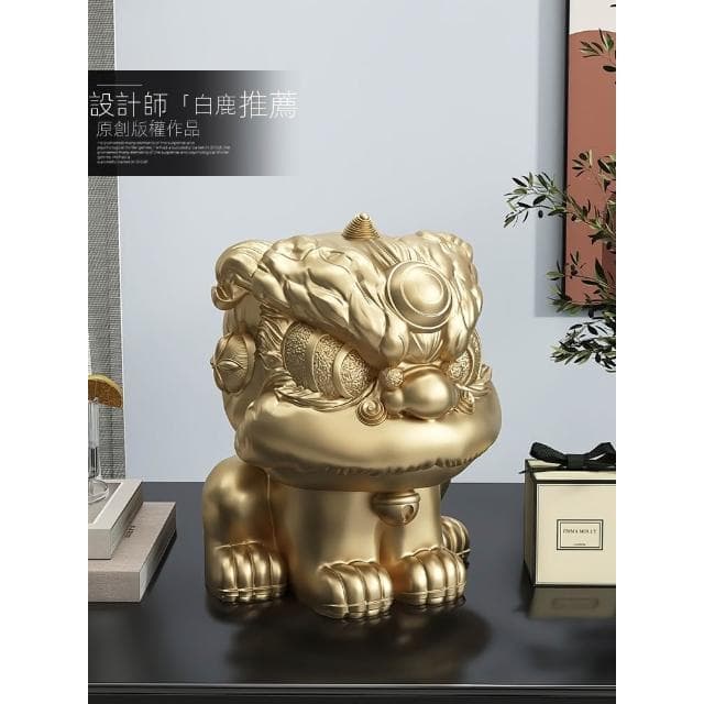 國潮舞獅醒獅裝飾擺件客廳玄關酒櫃家居飾品店鋪開業禮物喬遷禮品