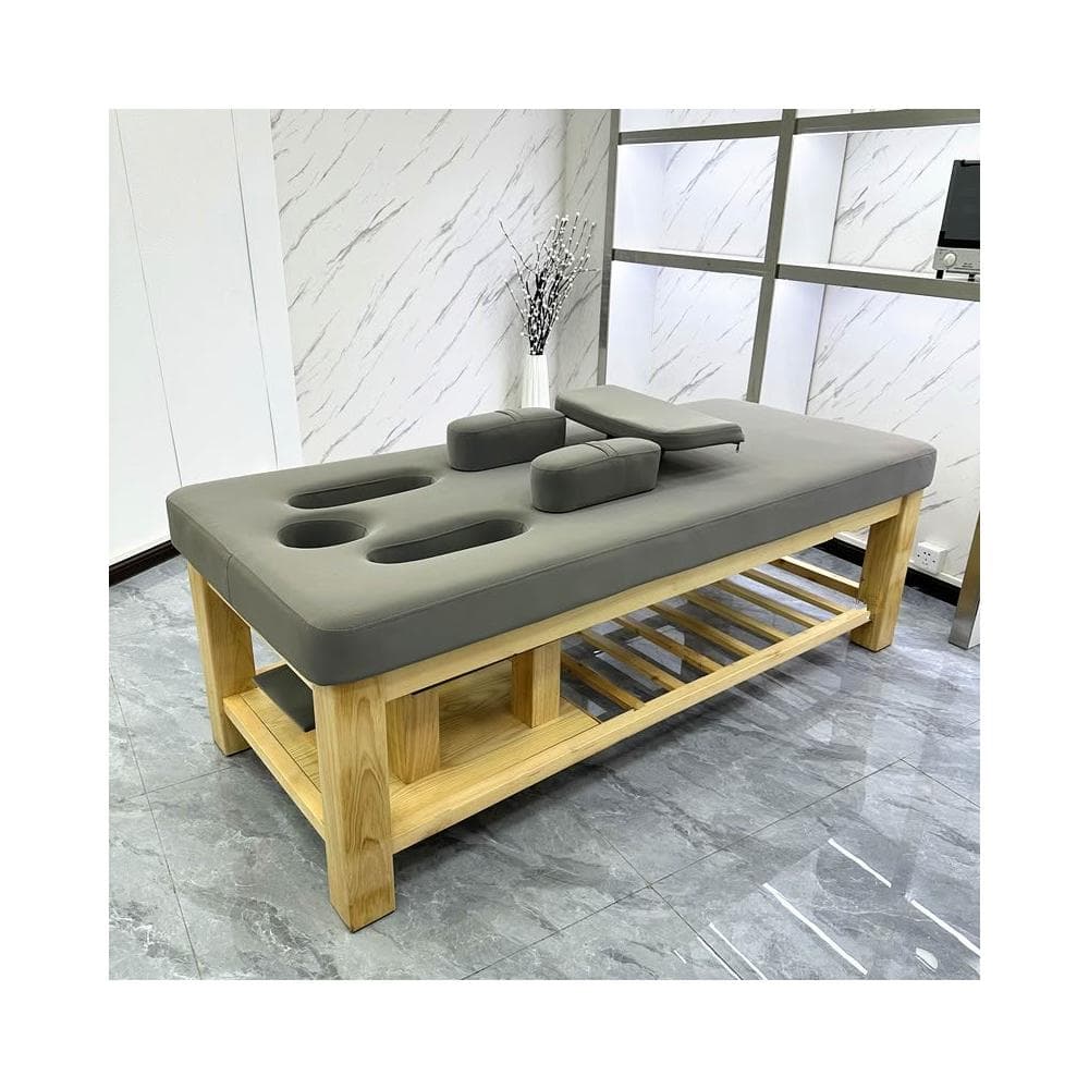 按摩床美容院專用實木spa加熱醫美美體高端床中醫推拿紋繡美容床