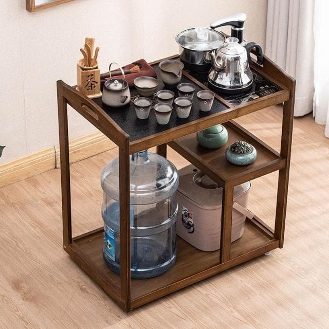 移動茶車茶桌現代簡約茶具家用客廳茶水櫃多功能上水一體茶盤套裝