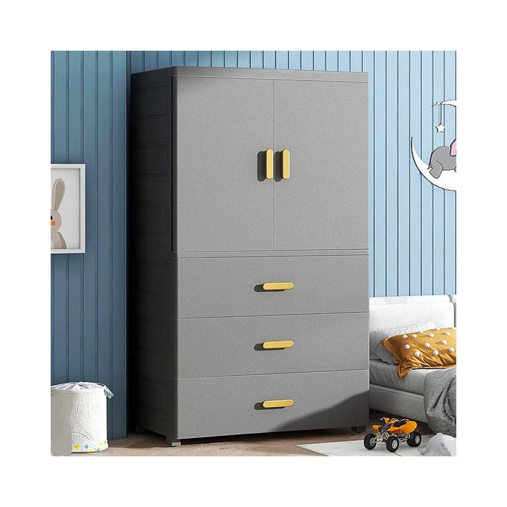 開門收納箱寶寶兒童衣櫃收納櫃抽屜式塑膠儲物簡易嬰兒衣服整理箱