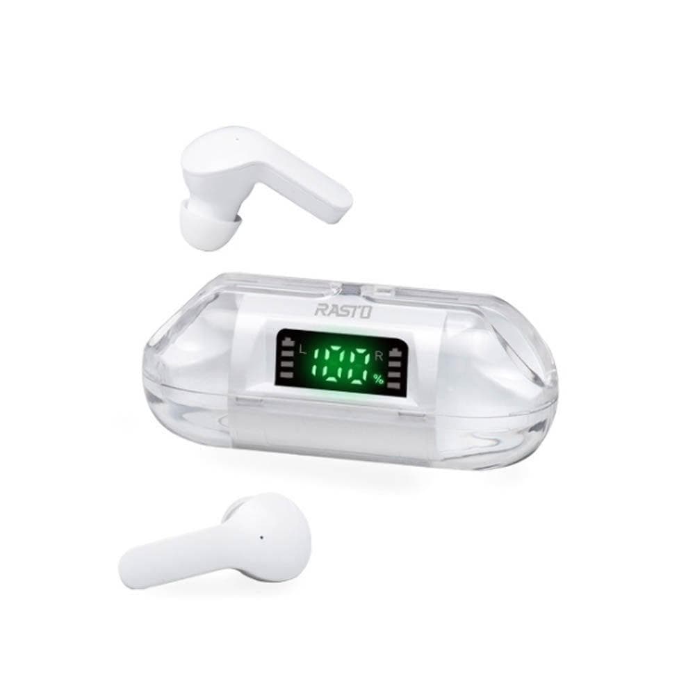 【RASTO】RASTO RS53 太空艙藍牙5.3真無線耳機 - LED電量顯示，IPX4防水，3-4小時使用時間