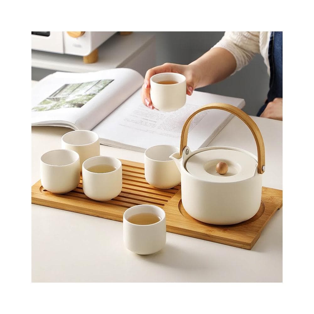 茶具套裝家用功夫茶壺陶瓷下午茶奶油風客廳茶盤喝茶泡茶禮品送禮