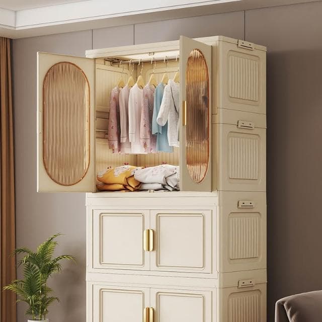 家用折疊衣櫃臥室嬰兒寶寶衣物收納整理置物櫃雜物零食玩具儲物櫃