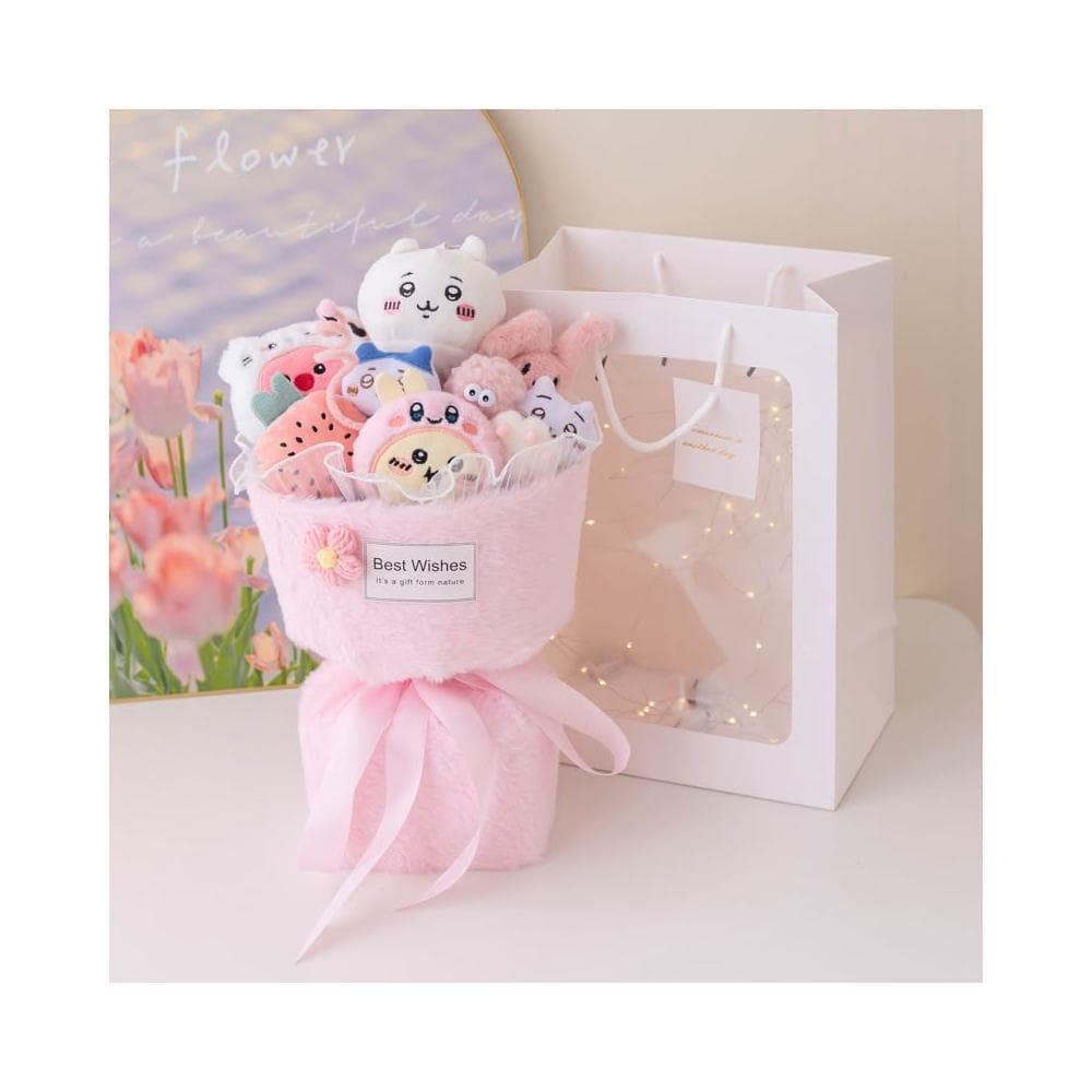 chiikawa吉伊烏薩奇小八花束生日禮物玩偶跨境毛絨玩具