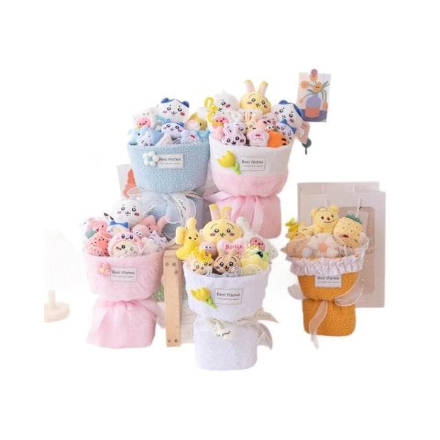 chiikawa吉伊烏薩奇小八花束生日禮物玩偶跨境毛絨玩具