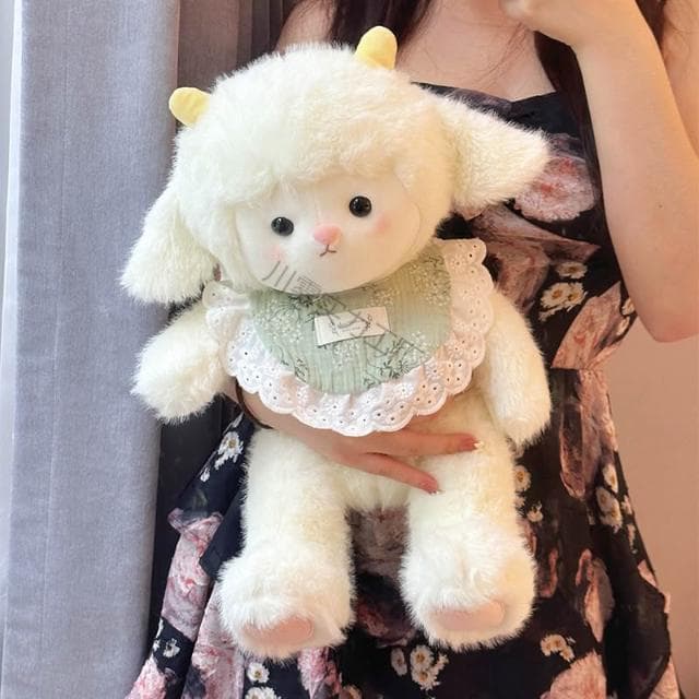 晚安小羊玩偶公仔兔子毛絨玩具女孩睡覺抱枕娃娃生日禮物送男朋友