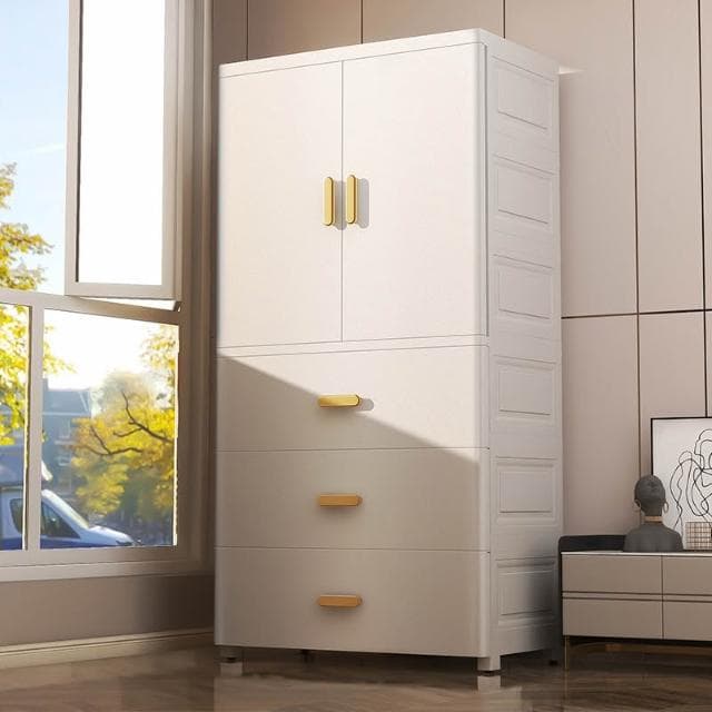 雙開寶寶衣櫃嬰兒簡易衣物收納櫃兒童小衣櫥整理箱塑膠家用儲物櫃