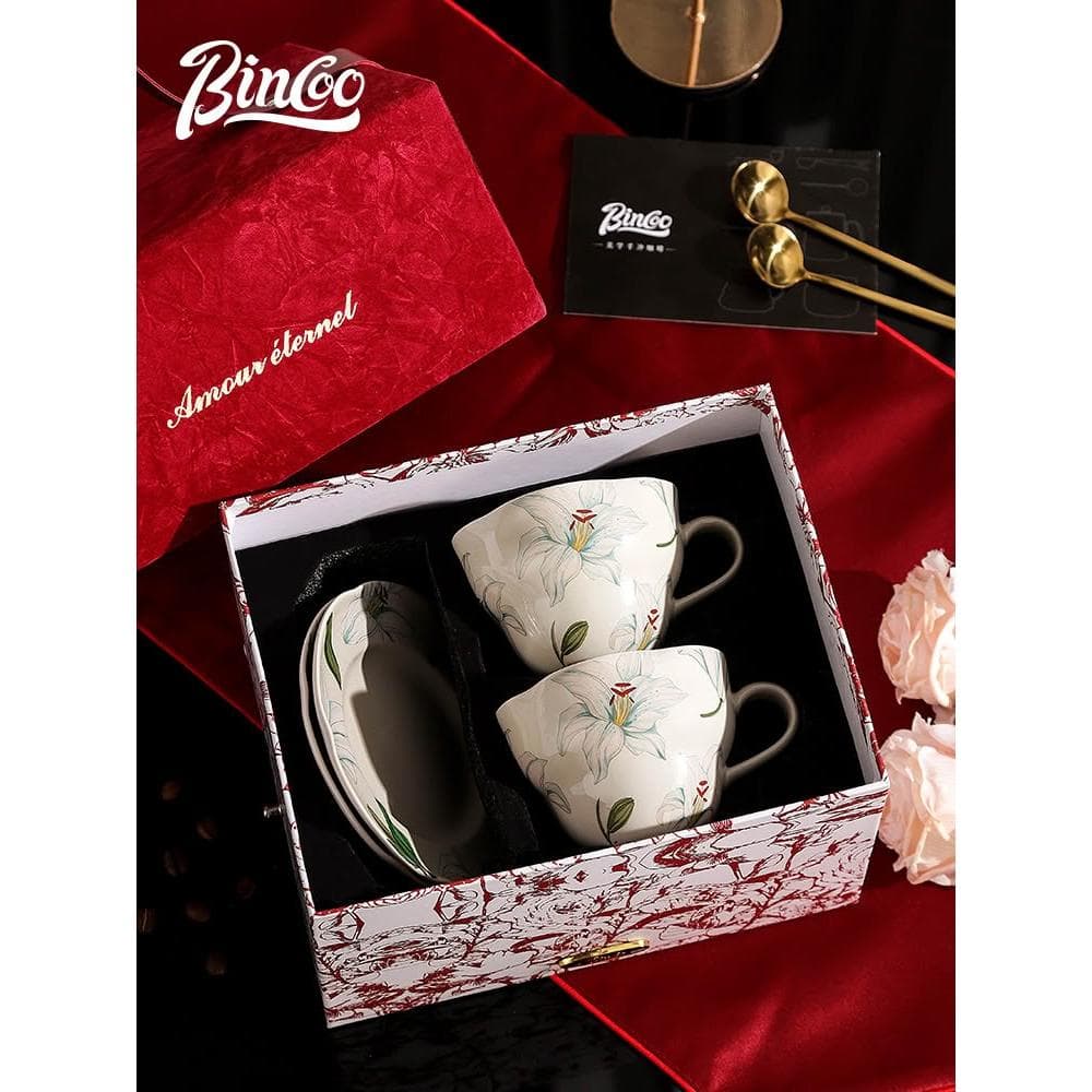 Bincoo陶瓷咖啡杯子套裝高檔精緻喬遷新家居結婚新婚禮物生日禮盒