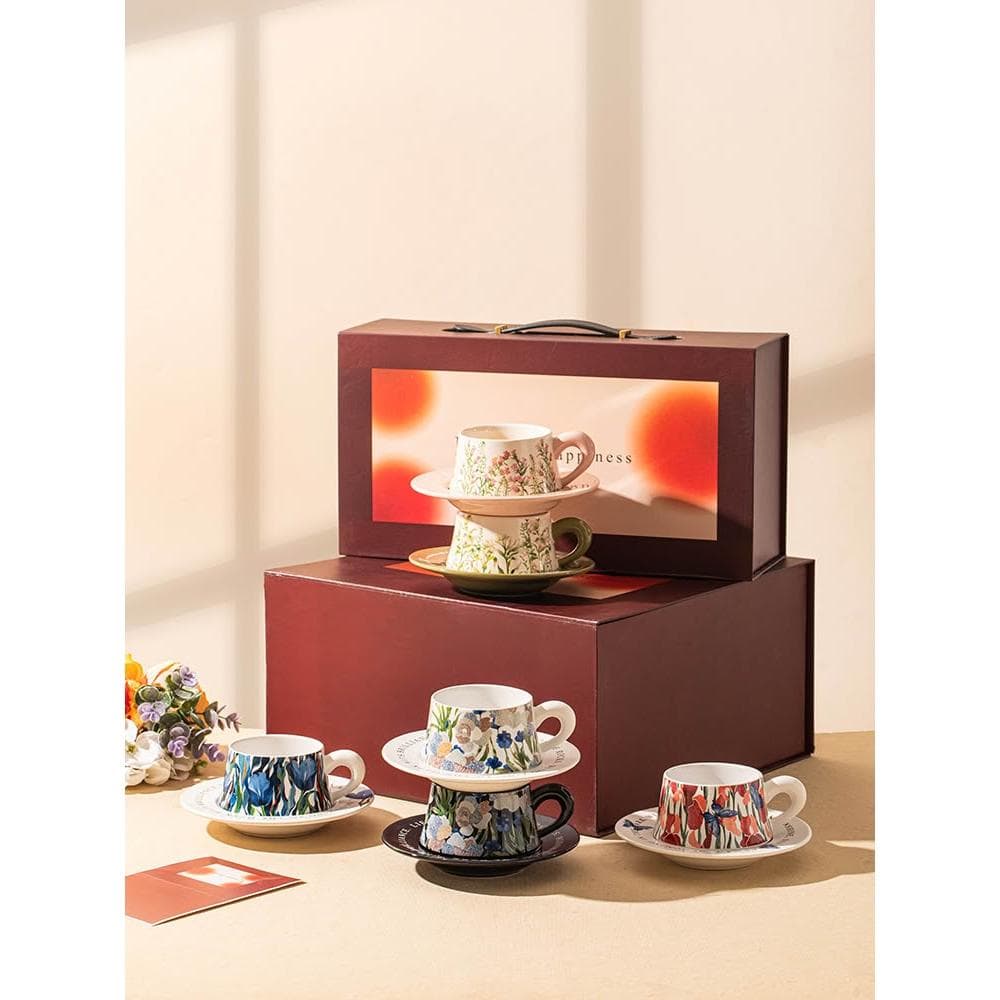 咖啡杯子套裝高檔精緻喬遷新居搬家結婚新婚禮物禮盒