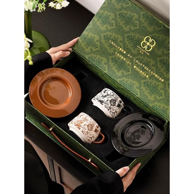 咖啡杯禮盒裝喬遷閨蜜生日新婚情侶對杯禮物年會禮品定制