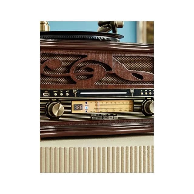 ODN歐蒂諾美式復古留聲機中式老式黑膠唱片機客廳擺件藍牙音響605