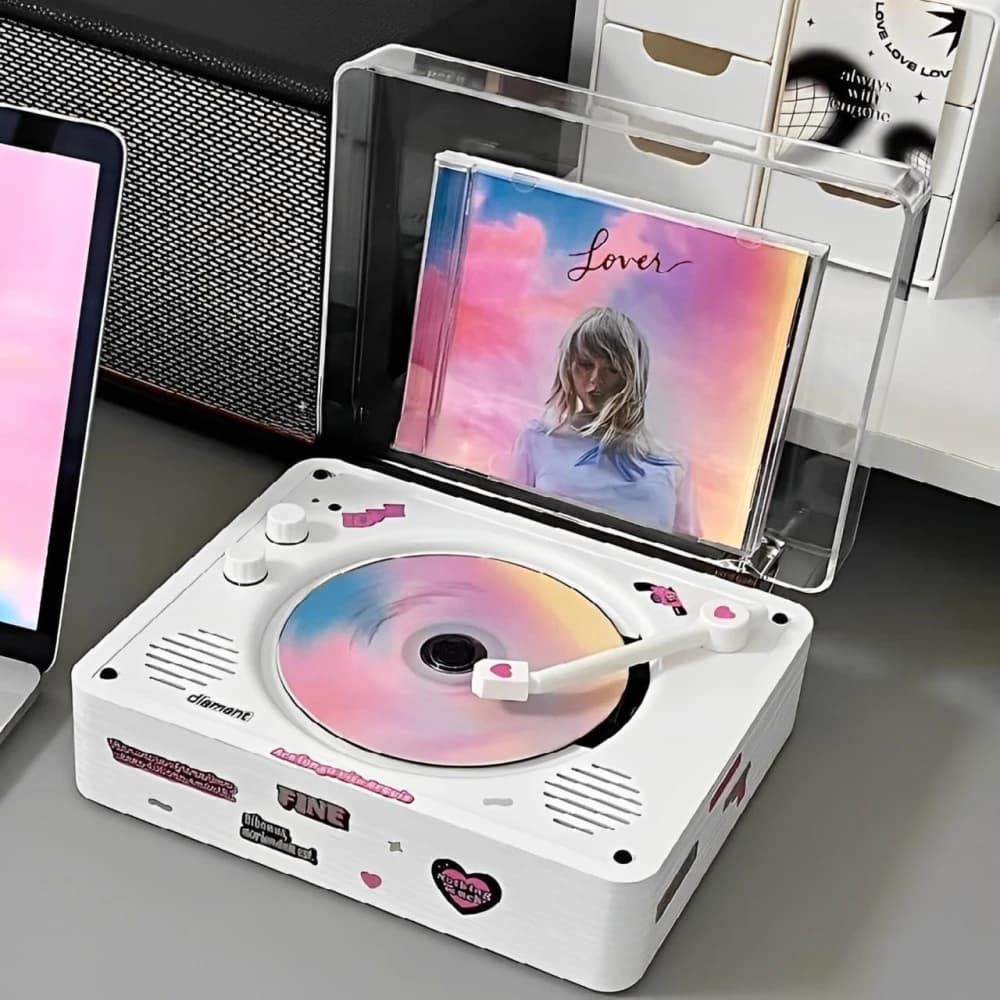 適用Sony索尼光碟復古CD專輯播放唱片機器藍牙音響KPOP生日禮物品