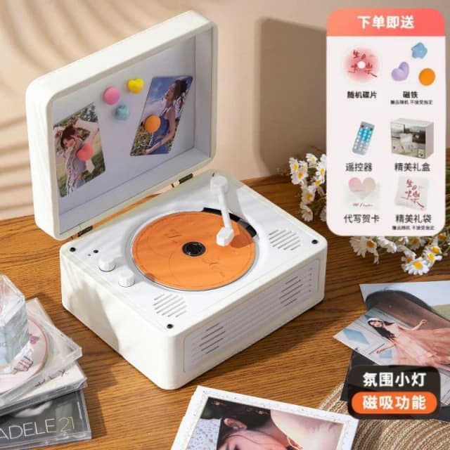 適用Sony索尼光碟復古CD專輯播放唱片機器藍牙音響KPOP生日禮物品
