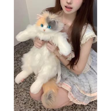 仿真三花貓咪背包雙肩包包玩偶毛絨公仔玩具女生日禮物送禮
