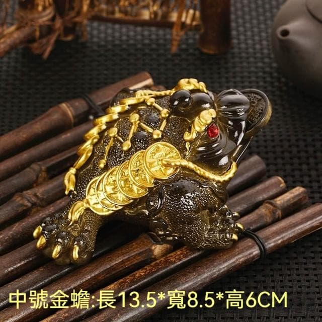 Jimi 集米 變色招財金蟾茶寵 可養蟾蜍個性製品茶檯茶寵擺件 精品茶具 茶寵