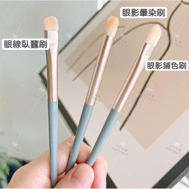 3支只要$19 眼部化妝刷3入組 眼部刷具 化妝刷 3支 眼影刷 點彩刷 刀鋒刷 暈染刷 眼部套裝刷具