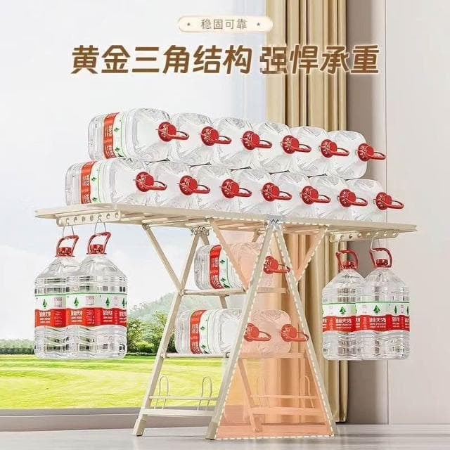 晾衣架衣架折疊落地陽臺臥室曬被子室內嬰兒家用掛衣架