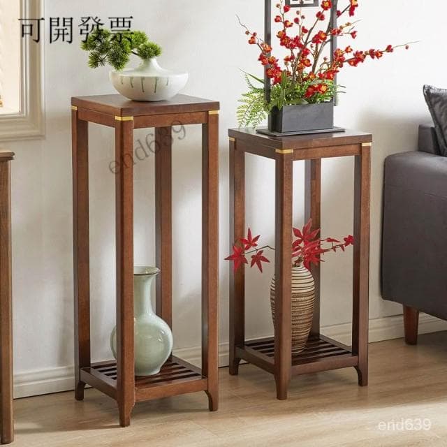 🔥限時下殺 工廠直銷 新中式實木花臺客廳花架陽臺綠蘿花盆架置物架室內花幾盆栽植物架