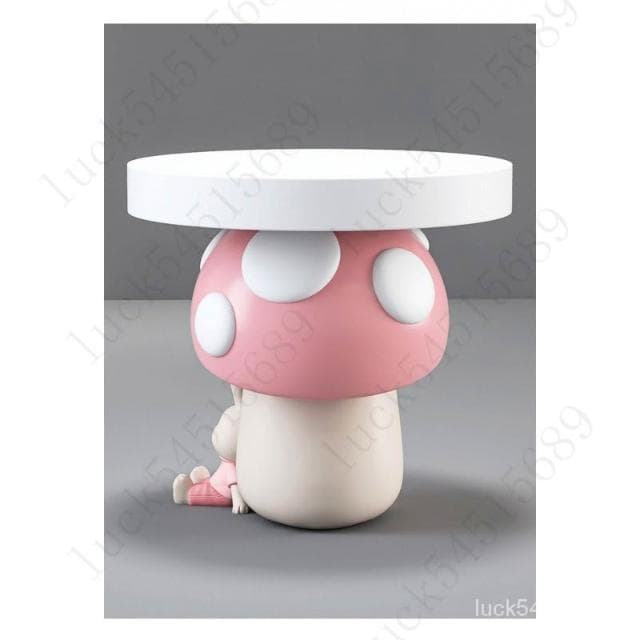 優選/免運 可開票~蘑菇茶幾落地擺件傢居飾品客廳沙髮邊幾臥室床頭櫃喬遷禮物 4Y26