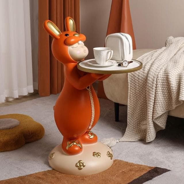 美宜傢居工廠店 廠家 直銷 網紅奶牙兔創意大型落地收納擺件傢居客廳裝飾喬遷新居禮物禮品