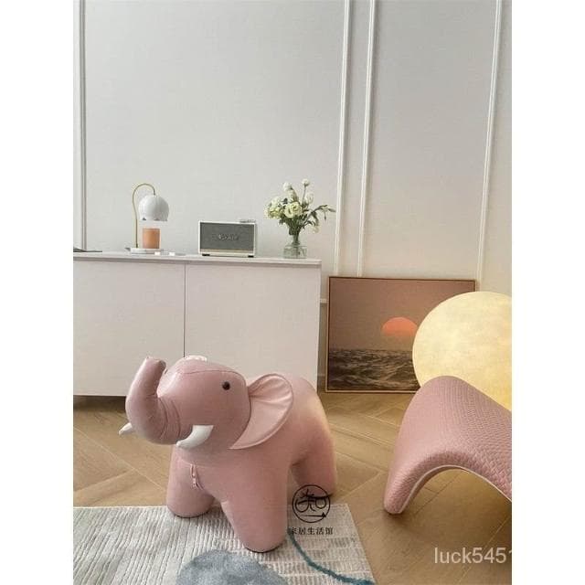 工廠直銷 傢居大象坐凳創意動物凳換鞋凳沙髮擺件網紅凳生日喬遷禮物 FQ4C