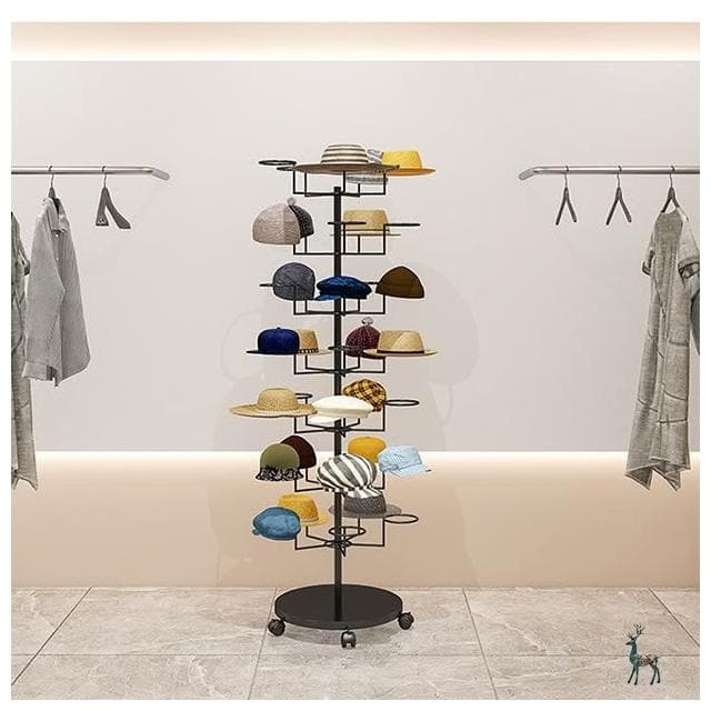 服装饰品店帽子展示架落地儿童母婴挂帽托多层摆放移动收纳置物架