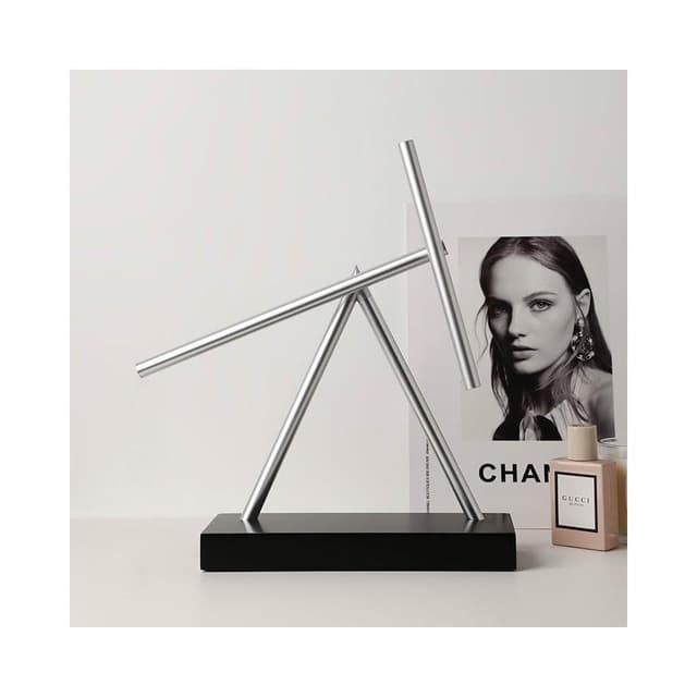 物理反重力辦公室牛頓擺動鋼鐵俠混沌擺永動擺件商務喬遷新居禮物